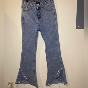 Sparkle bottom jeans